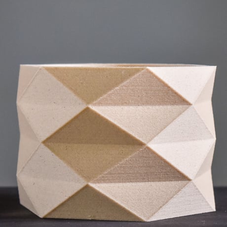 MINIMUM DESIGN / ミニマムデザイン【 Set of 3 planters – Diamant Savane Croix natural M】RFMDsaven002