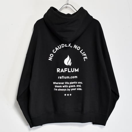 【RAFLUM  NO CAUDEX NO LIFE HOODIE】RFSW23001