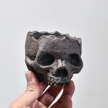 Matasuke Tatsumi（TEATOYA'S GALLERY）【Skull pot Black】A