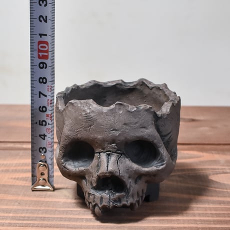 Matasuke Tatsumi（TEATOYA'S GALLERY）【Skull pot Black】A