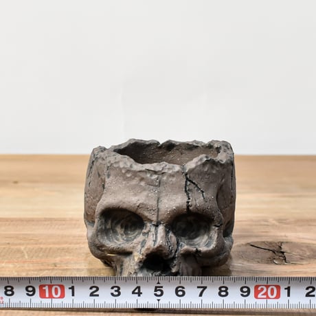 Matasuke Tatsumi（TEATOYA'S GALLERY）【Skull pot BLACK 】RFMT25030061/RFMT25030062