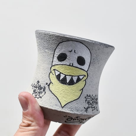 ハイパーポットクリエイター  "阿萬"【Bandana skull Pot 】RFAM23111