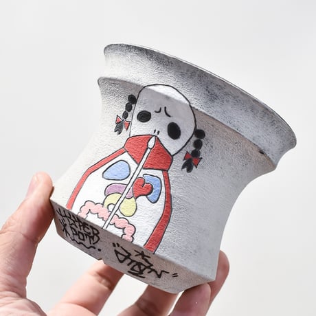 ハイパーポットクリエイター  "阿萬" 中鉢【Skull pot】RFAM24013