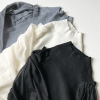 お袖チュールニット