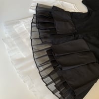 チュール切り替えトップス