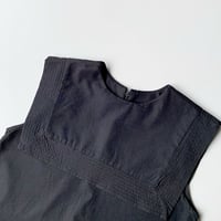 スクエア襟Aラインワンピース