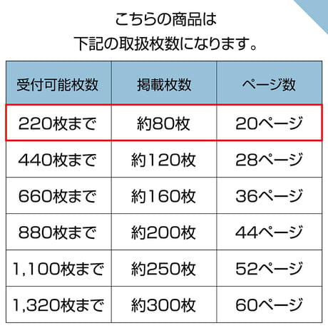 ハードタイプ　20ページ(ハーフコース プリント写真)