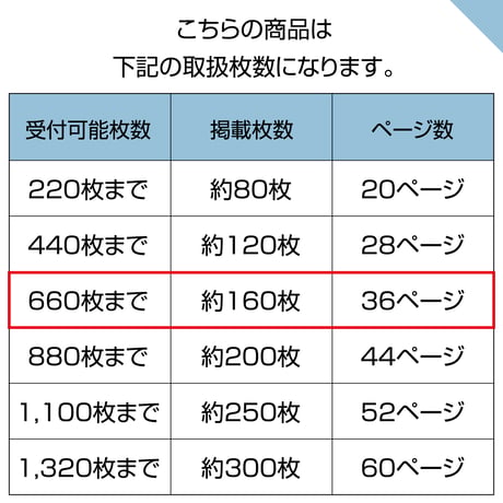 ハードタイプ　36ページ(ハーフコース プリント写真)