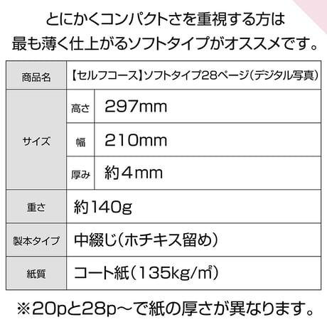 ソフトタイプ　28ページ(セルフコース デジタル写真)