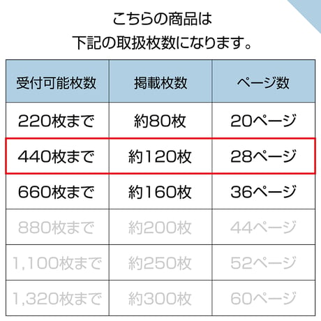 ソフトタイプ　28ページ(ハーフコース プリント写真)