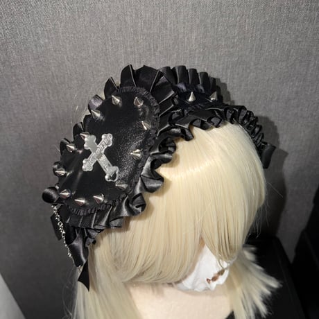 Leather xx Heart ヘッドドレス