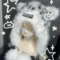 【受注生産】ヒョウ柄 Boa Bear xx knit HAT