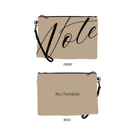 クラッチバッグ（ブラック・ベージュ）／LIVE 2021 "Note"