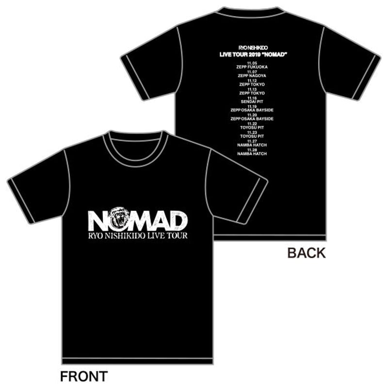 NOMAt.d. 限定 黒ブラックTシャツ