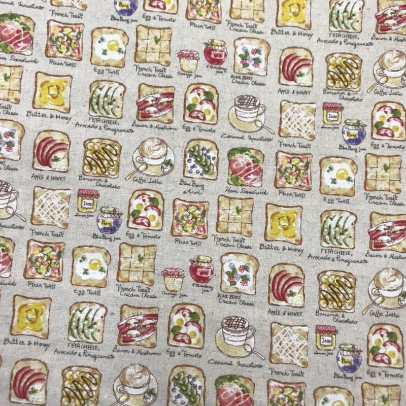 食べ物柄布生地反 | 生地 食べ物柄布生地反 | 生地