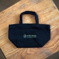 【オリジナルグッズ】shida design オリジナルミニトートバッグ｜ブラック