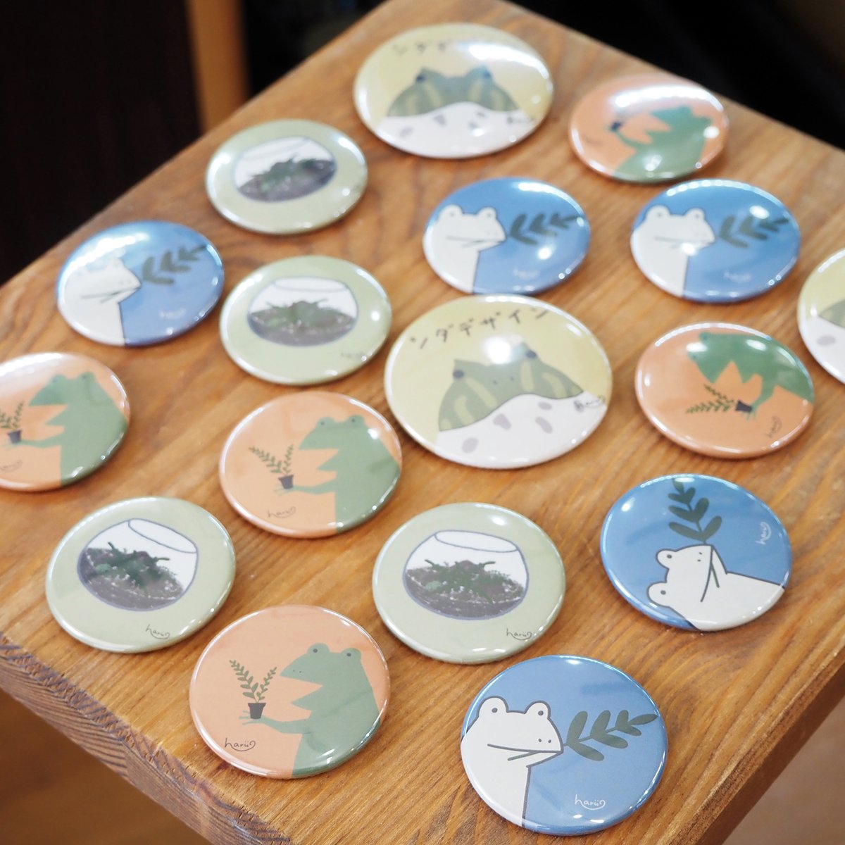 オリジナルグッズ】森のカミリオンコラボ缶バッジ（3個セット