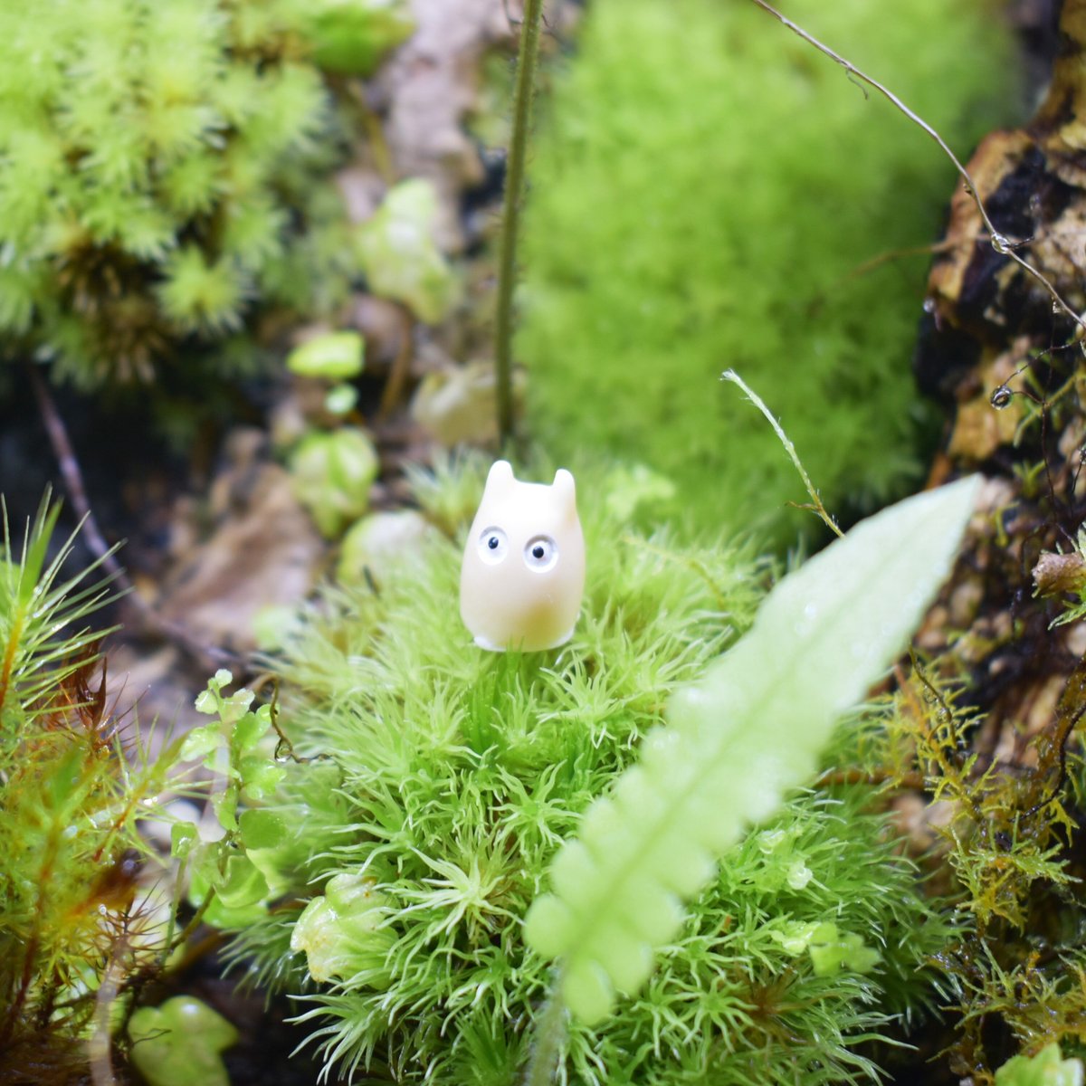 フィギュア】森の妖精・白｜固定ピン付き｜テラリウム用 | shida