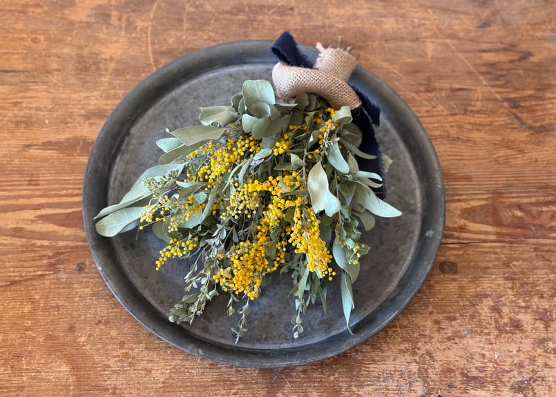 2種類】ミモザとユーカリのスワッグ | Soel FLOWER オンラインショップ