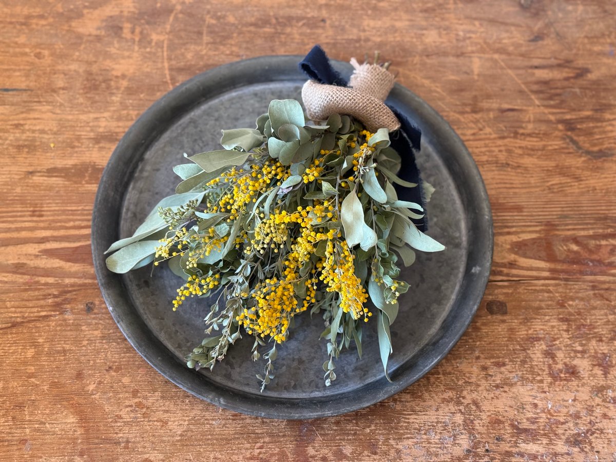 2種類】ミモザとユーカリのスワッグ | Soel FLOWER オンラインショップ