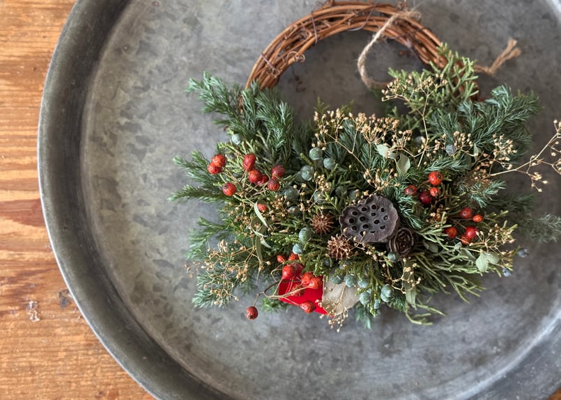 お任せのクリスマスハーフリース | Soel FLOWER オンラインショップ