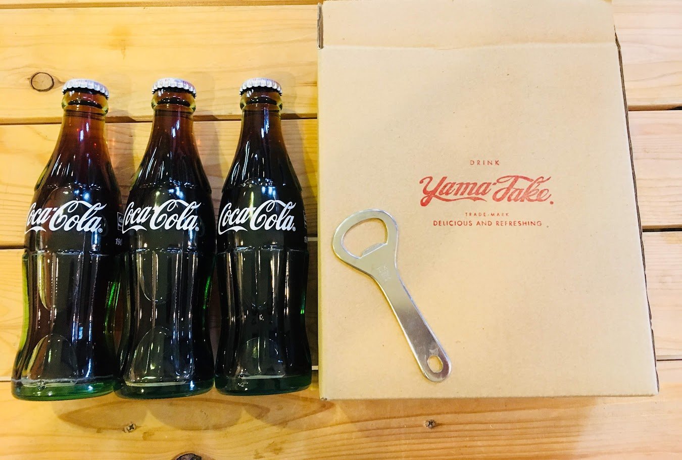 コカ・コーラ 瓶コーラ 190ml × 3本BOX 専用オープナー・栓抜き付き