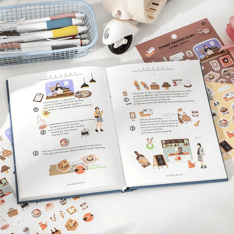 全6種類 | 韓国風ステッカー | 毎日を価値あるものに | 01