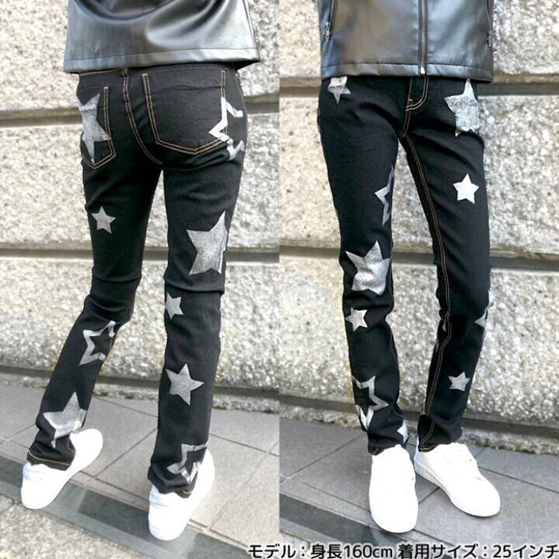 RED PEPPER レッドペッパー】シルバースタープリント ブラック RED PEPPER レッドペッパー】シルバースタープリント ブラック