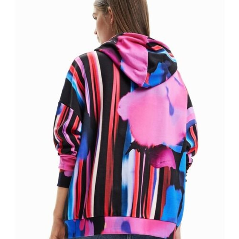 Desigual スウェット ミッキーマウス オーバーサイズフーディ23swsk59