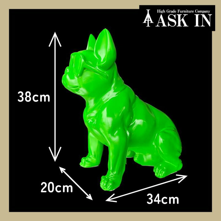 フレンチブルドッグ オブジェ ブルドッグ シルバーask.096-7 フレンチブルドッグ オブジェ ブルドッグ シルバーask.096-7
