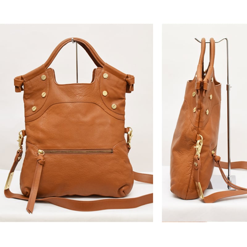 Foley+Corinna フォリーコリーナ】2WAYレザー ショルダーハンドバッグ 