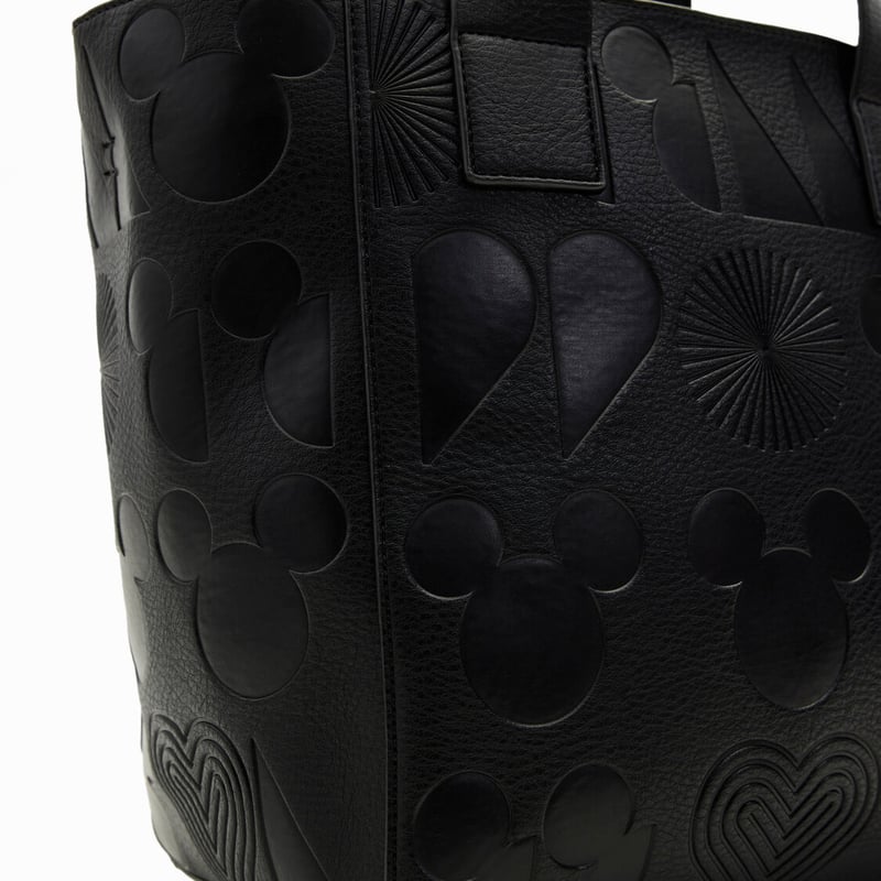 Desigual ミッキーマウス トートバッグ ブラック デシグアル Desigual ミッキーマウス マキシトートバッグ （グレー