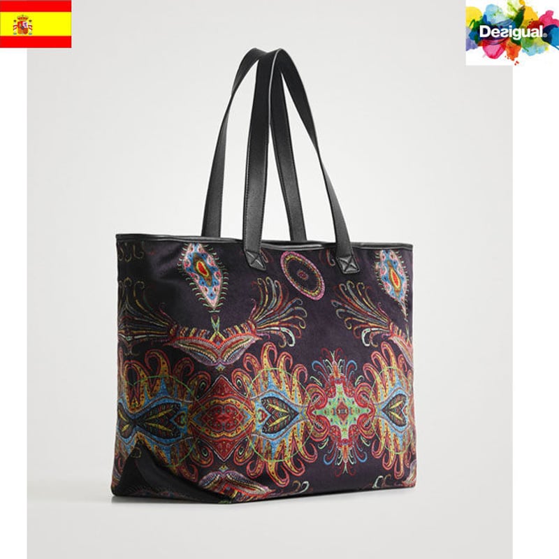 Desigual デシグアル】ペイズリー柄トートバッグ 21waxa75 | prologu