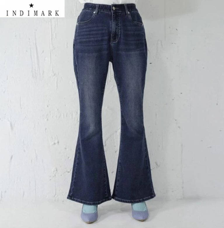 ONLINE SHOP限定 INDIMARK インディマーク】フレアデニムパンツ