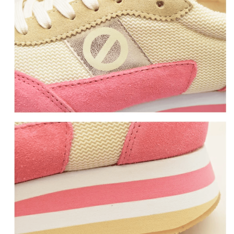 online shop限定【no name ノーネーム】靴ひも2種類付 パステルピンク