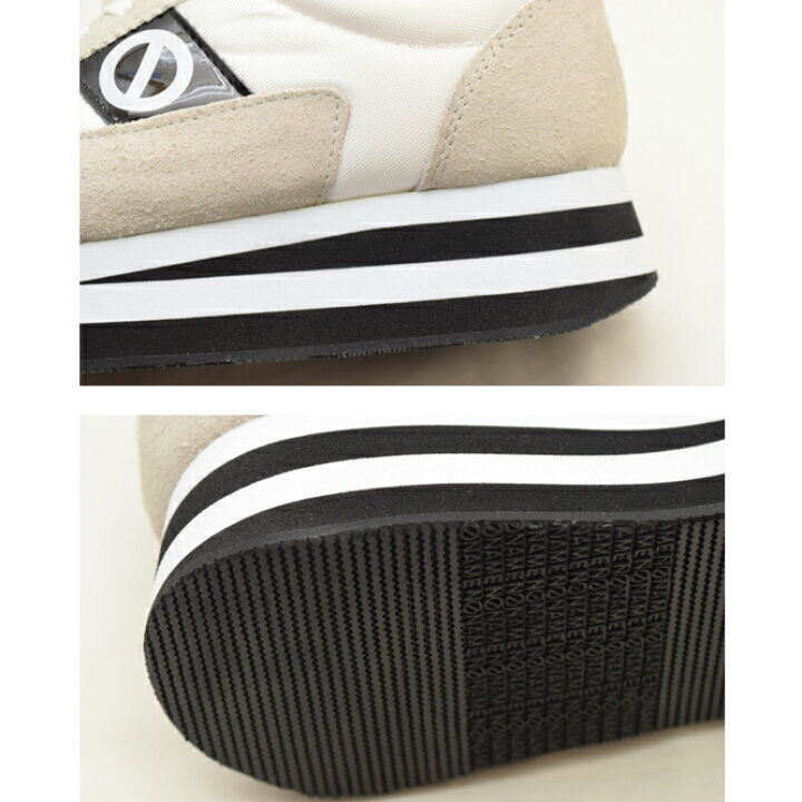 ONLINE SHOP限定【no name ノーネーム】ナイロン×スエードスニーカー