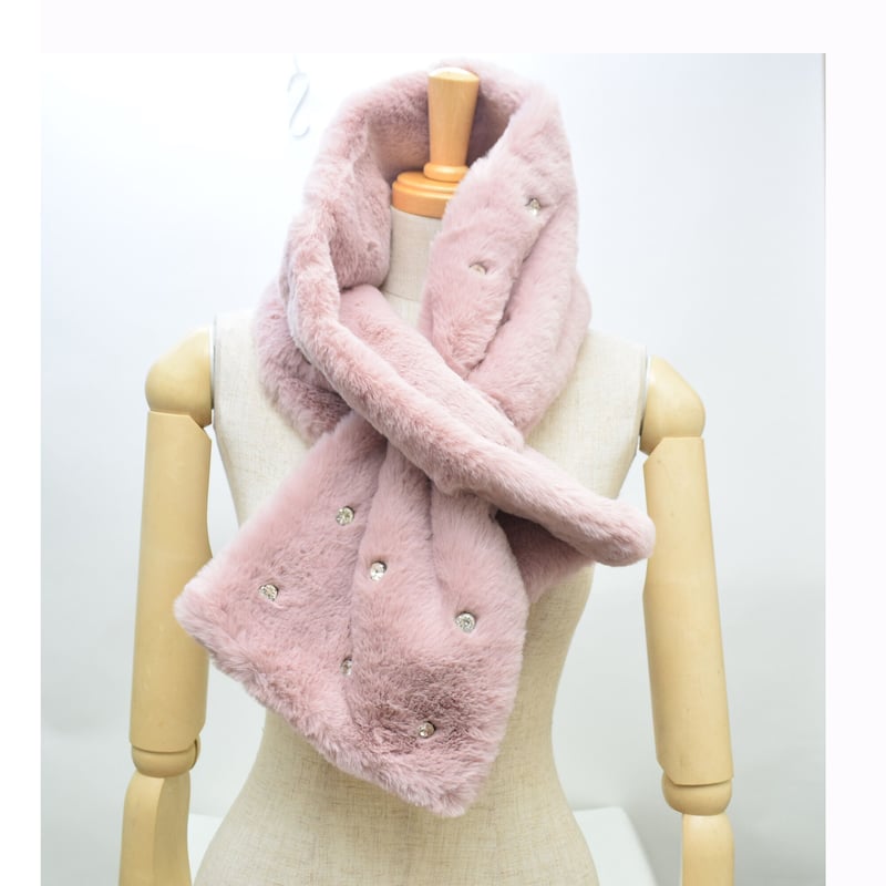 HOODED GLITTER MUFFLER / ラメフーディーマフラー FEKETE HOODED GLITTER MUFFLERラメフーディーマフラー