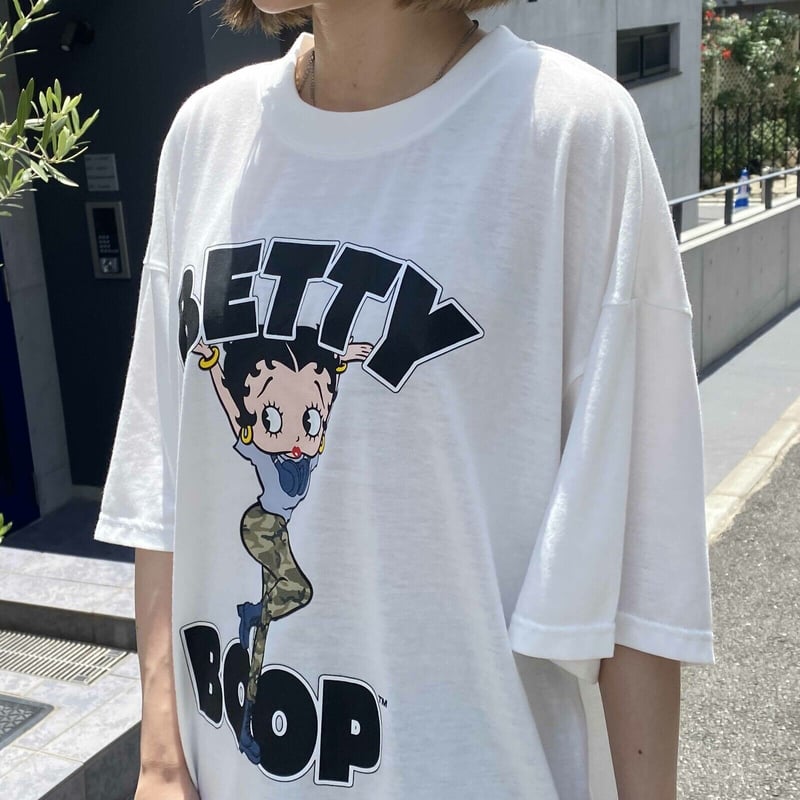 新品　ベティブープ Betty Boop ビックTシャツ セール】BETTY BOOP（TM） ベティブープ キングビッグTシャツ（T