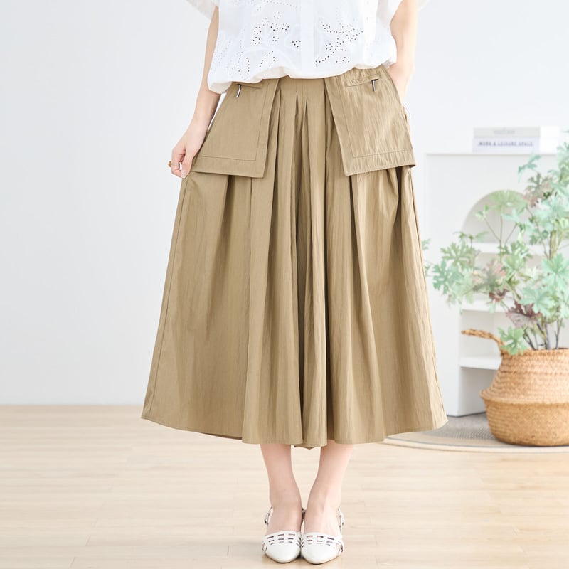 タックワイドスカート風ガウチョパンツ(N53-040D, | prologueikebukur
