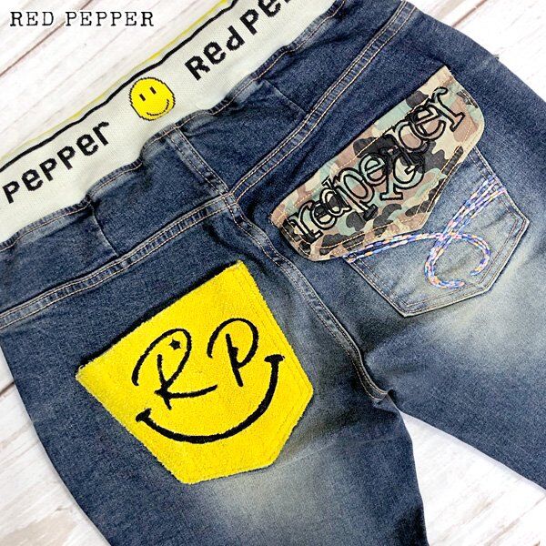 RED PEPPER レッドペッパー】 カモフラロゴスマイル ボーイフレンド