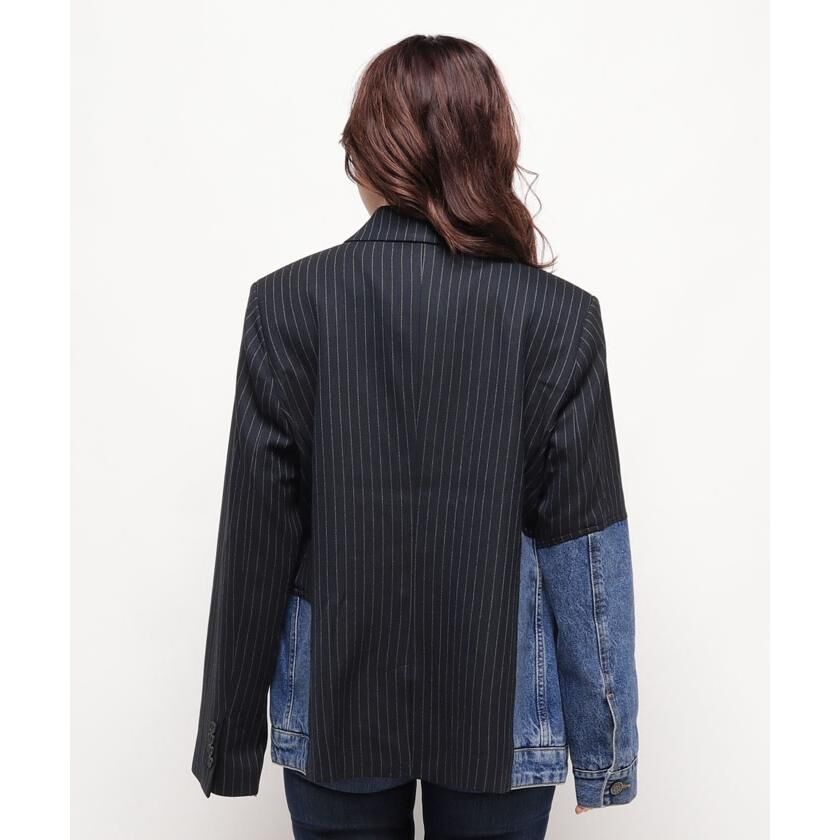 Desigual【デシグアル】デニム ハイブリッドブレザー23WWEWB5 40 Desigual【デシグアル】デニム ハイブリッドブレザー23WWEWB5 40