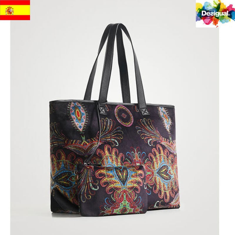 Desigual デシグアル】ペイズリー柄トートバッグ 21waxa75 | prologu