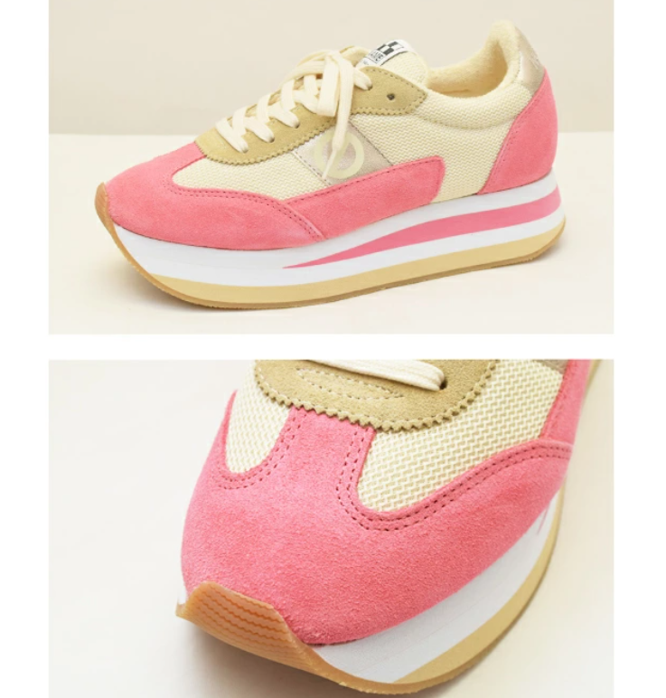 online shop限定【no name ノーネーム】靴ひも2種類付 パステルピンク