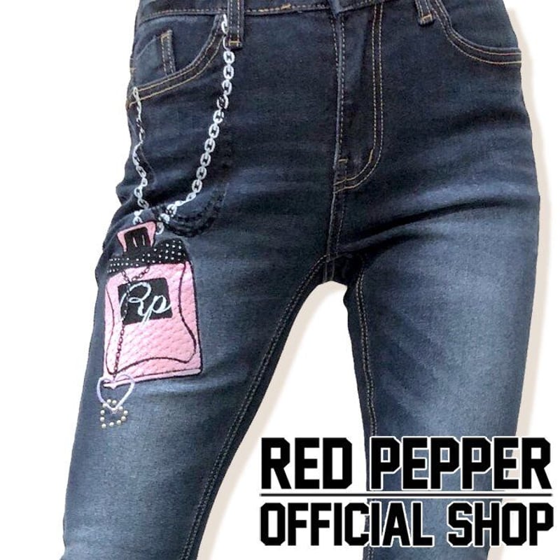 REDPEPPER レディース 香水チェーン刺繍 スキニーデニム No.rj1125 | pr