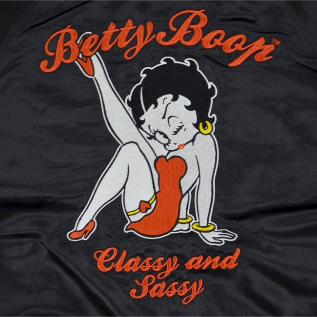 ベティブープ betty boop スカジャン レディース　ベティーちゃん　刺繍 fit=scale-down,w=1200