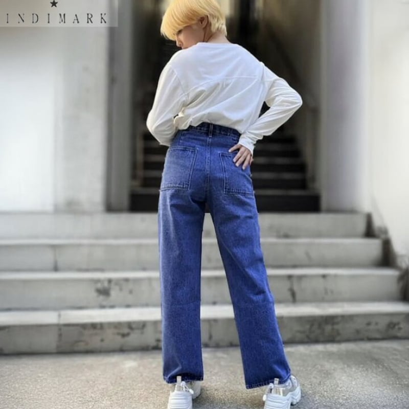 online shop限定【INDIMARK インディマーク】ベイカーズ ワイド デニム