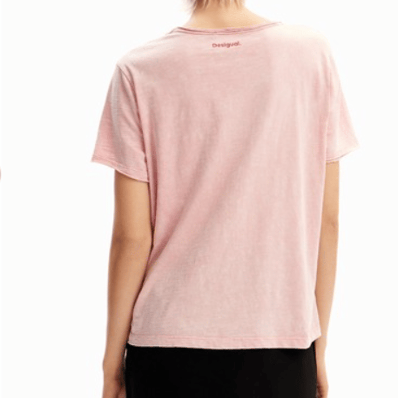 DESIGUAL The Rolling Stones ラインストーン Tシャツ 24swtk