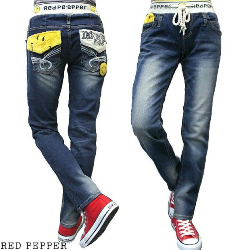 RED PEPPER レッドペッパー】 スマイル ボーイフレンドデニム パンツ