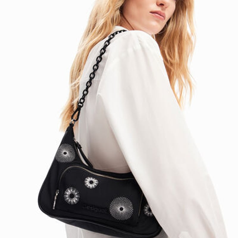 Desigual ✨️完売品✨️フロント刺繍入りレディースフードポンチョ ウィメンズポンチョ | Desigual