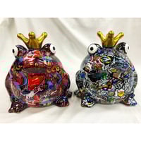 Pomme pidou(ポンピドゥー) 】「カエル貯金箱」 大 高さ25cm 148-000